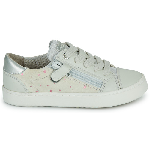 Geox - JR KILWI GIRL - Blanc / Argenté