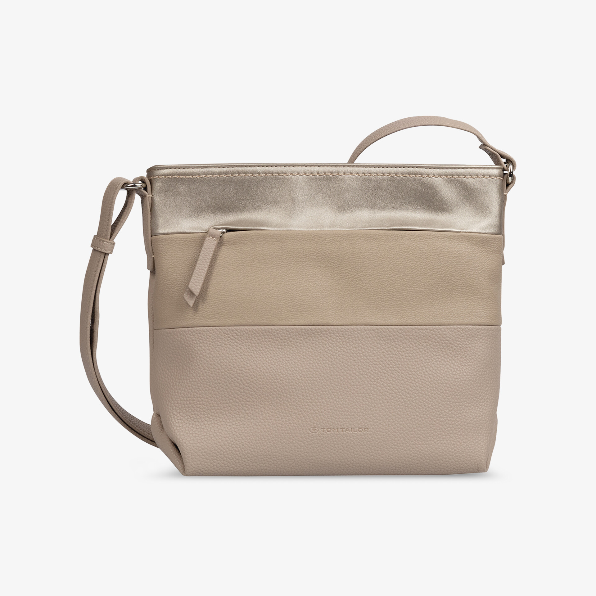 TOM TAILOR Damen Umhängetasche beige