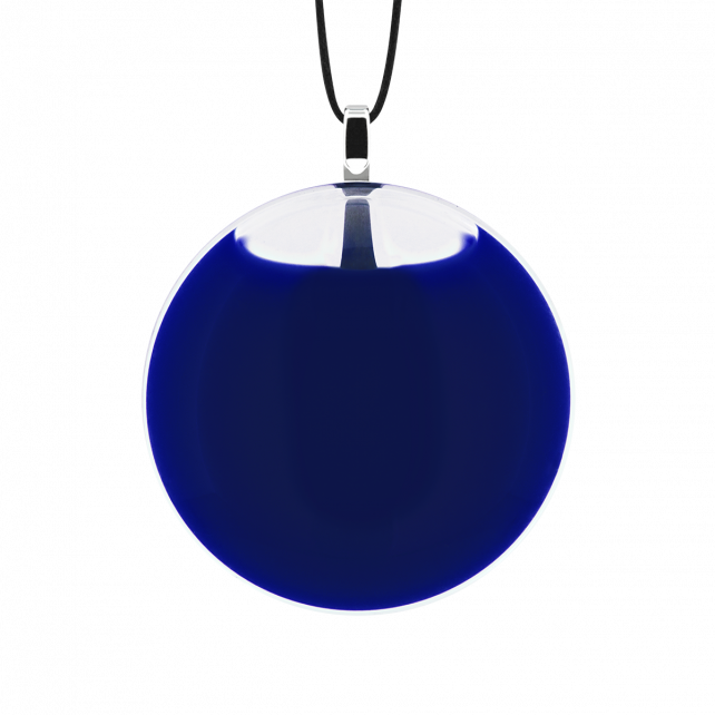 Pendentif en verre soufflé - Galet Mini Milk