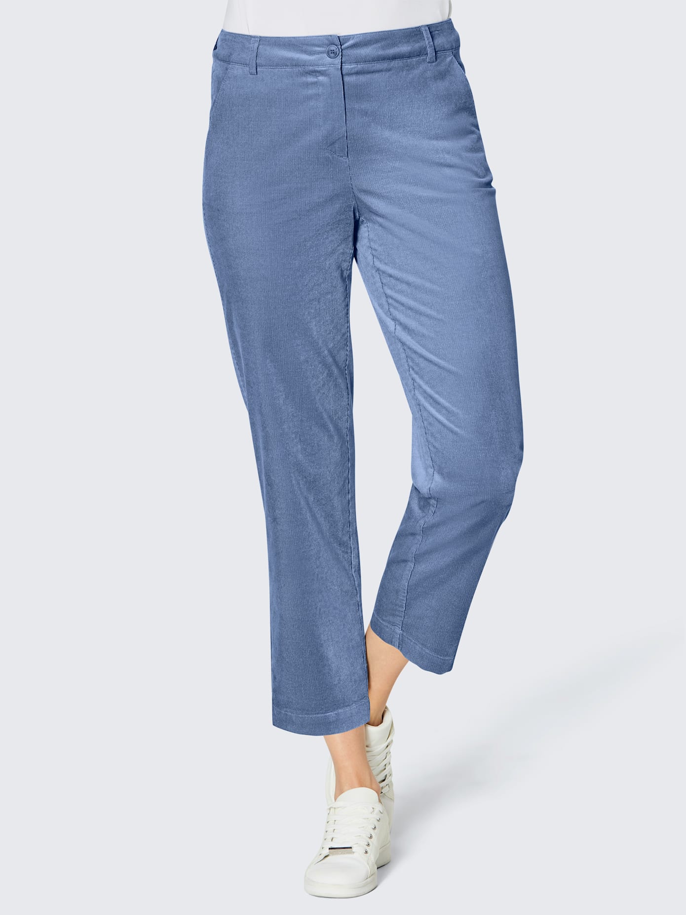 Pantalon velours côtelé coton/modal ultra-doux avec modal