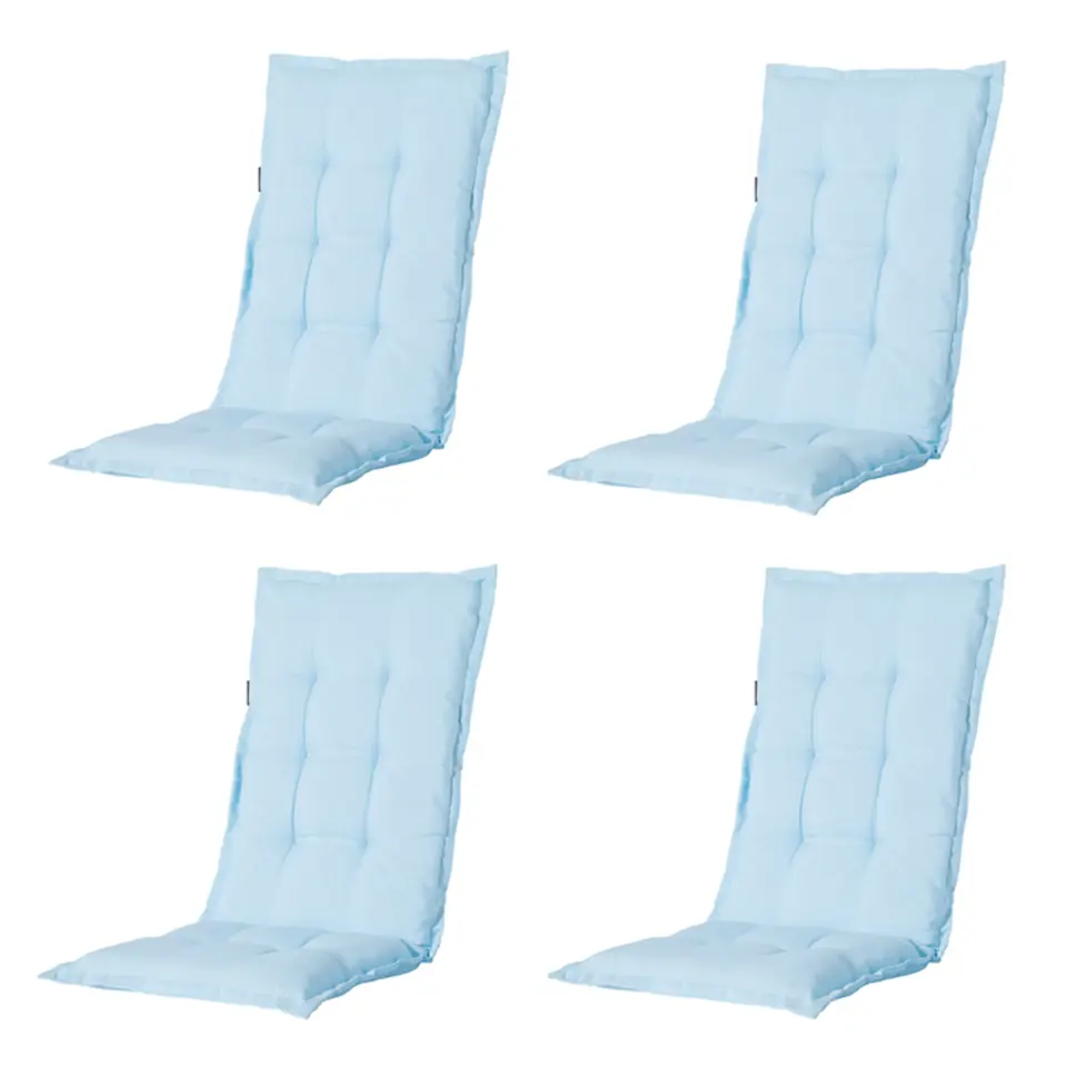 Madison - Tuinstoelkussen Lage Rug Panama skyway - Ca. 105x50 cm - Set van 4