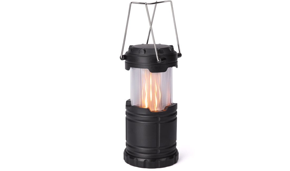 Campinglampe hvidt lys/flamme