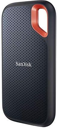 SanDisk Extreme Portable SSD Draagbare Schijven 1 TB (NVMe Solid State-Prestaties, 2,5 Inch, Lees-/schrijfsnelheden Van 1050/1000 MB/s, Water- En Stofbestendigheid, AES-Hardwareversleuteling) Grijs