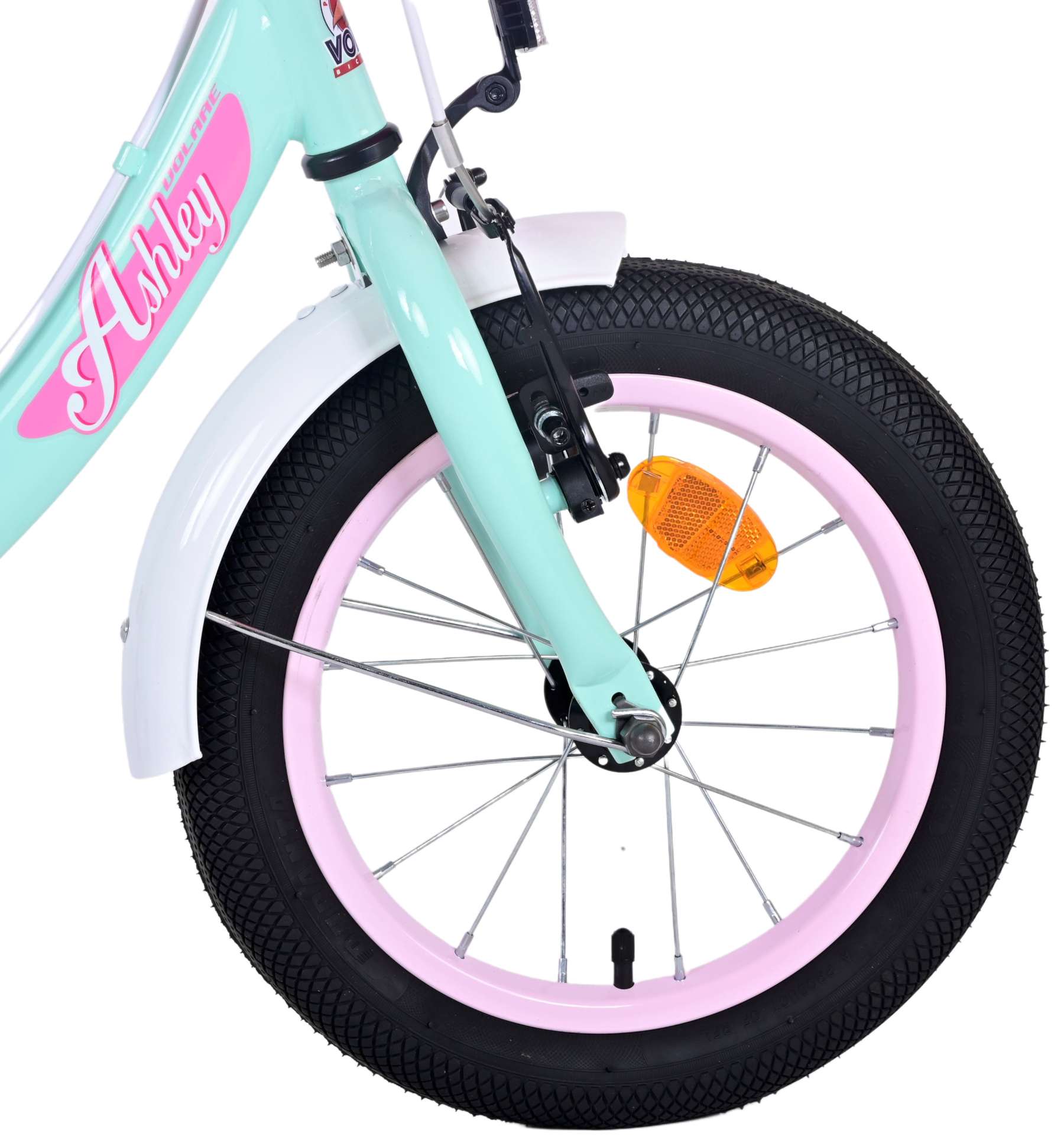 TPFSports Ashley Kinderfahrrad - Mädchen - 14 Zoll - Rücktritt + Handbremse - Weiß