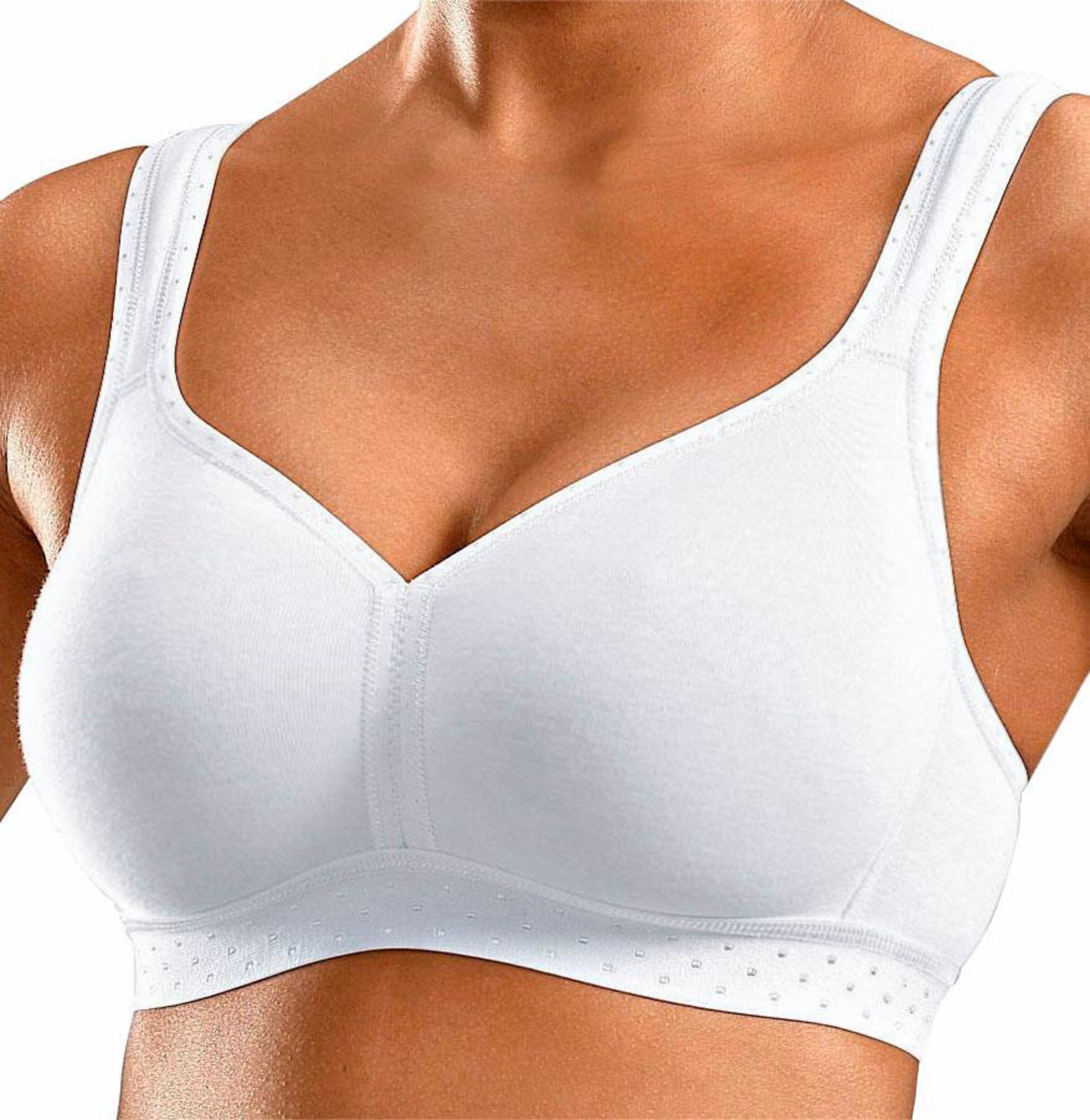 petite fleur Soft-BH in rosé-bedruckt+weiß