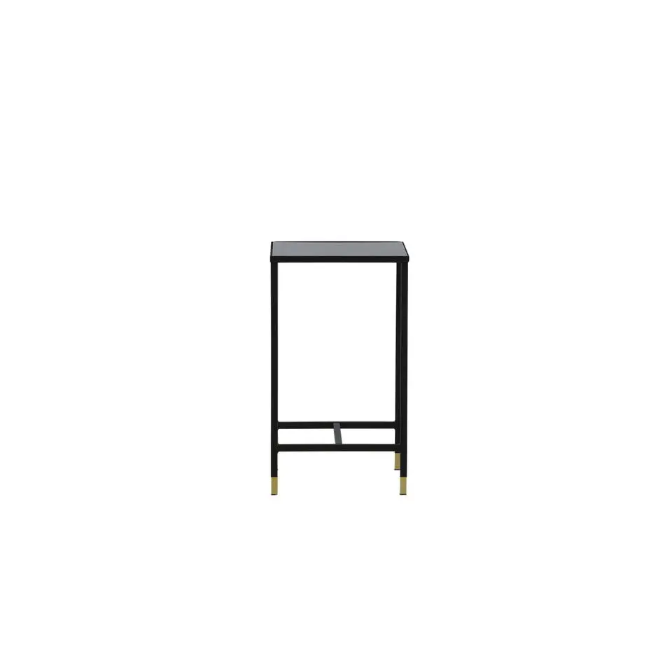 Bijzettafel Zwart Glas - 40x40x70cm - Dipp
