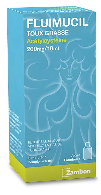 FLUIMUCIL Erkältungshusten Sirup 200 mg/10ml Himbeer Fl 200 ml