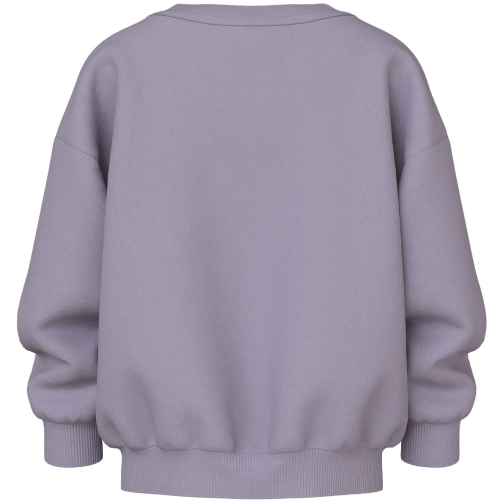 Køb Name It Lavender Gray Tulip Nmfvallene Ls Rlx Sweat Bru
