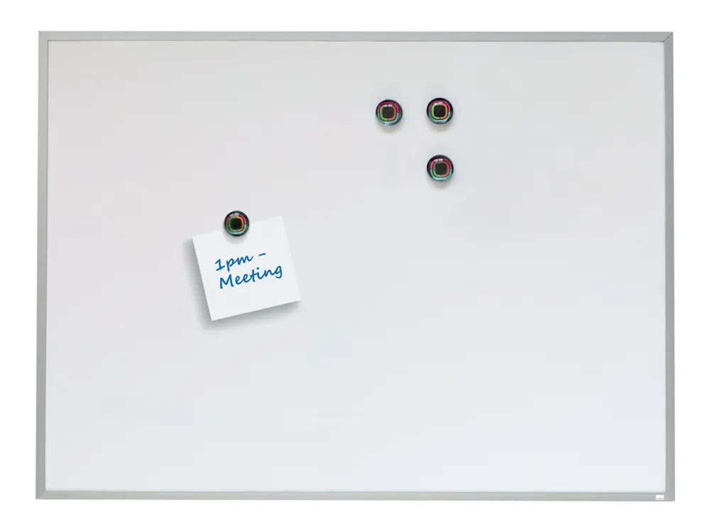Nobo lille magnetisk whiteboard med aluminiumsramme 585x430mm Hvid - (6 stk.)