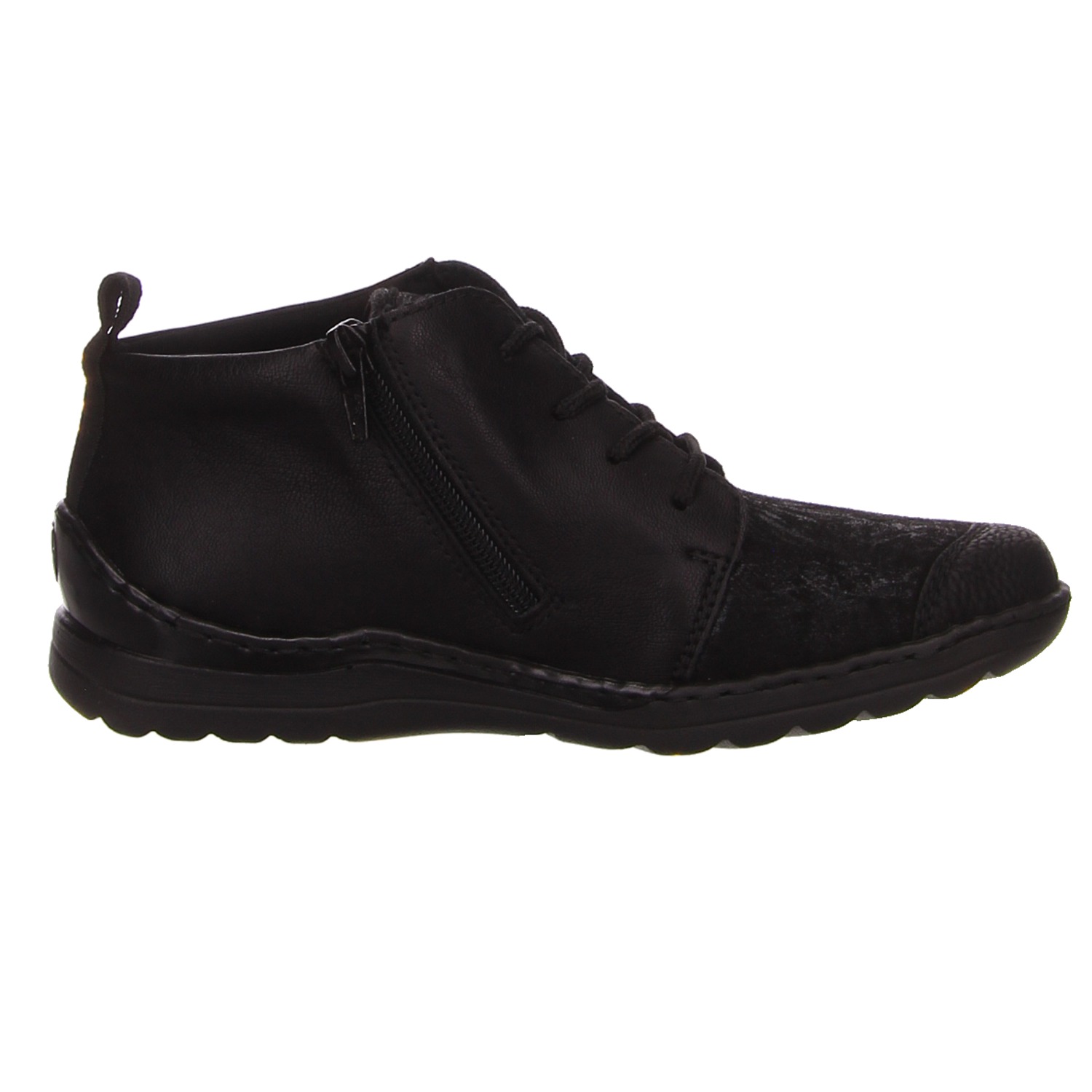 Rieker Schnürschuhe schwarz schwarz