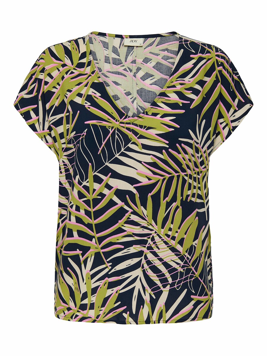 Blusa JDY com mangas curtas e decote em V