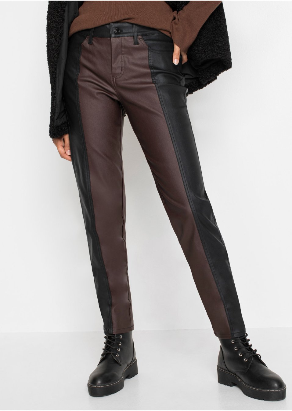 Pantalon avec color block