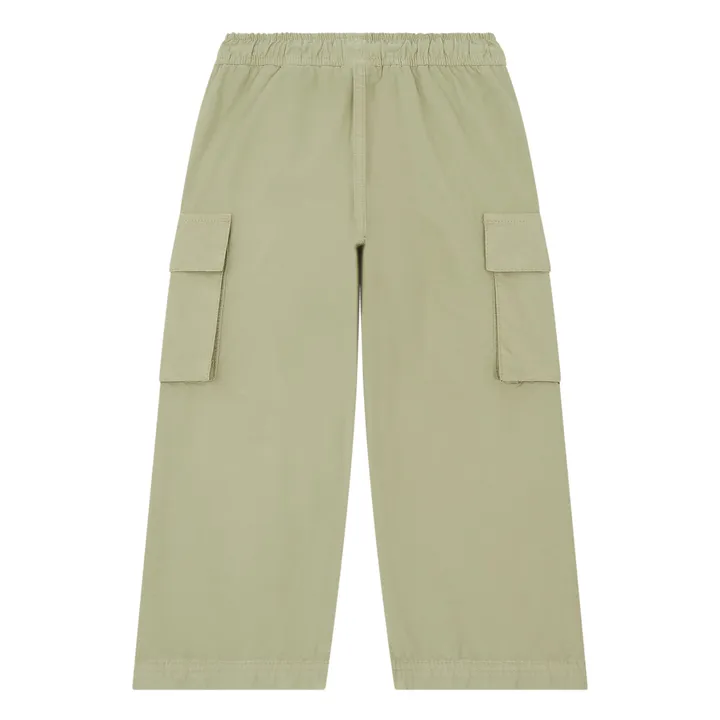 Hundred Pieces Pantalon Cargo Taille Élastiquée | Vert kaki clair