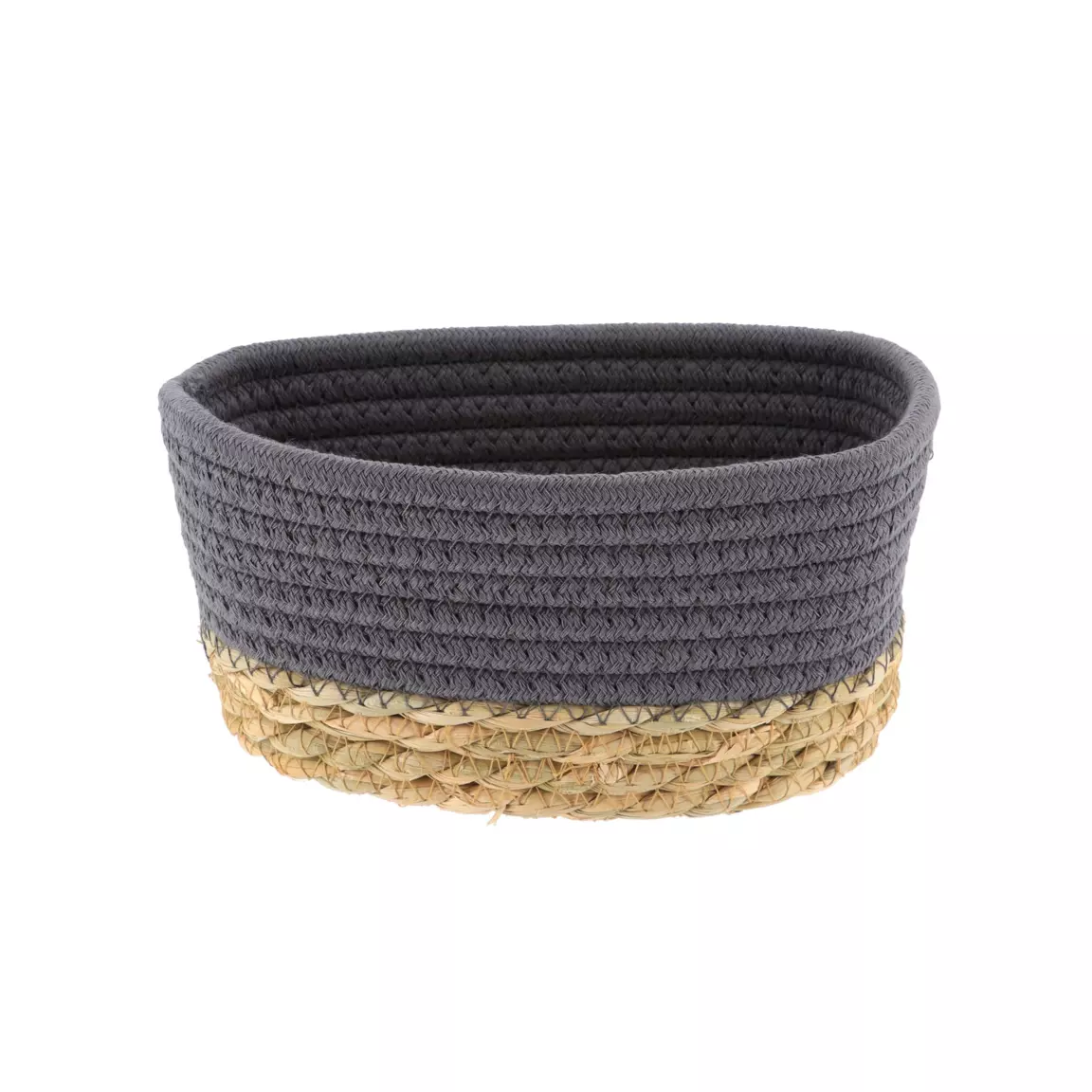 Lot de 3 paniers de rangement (H13 cm) Timeless Gris
