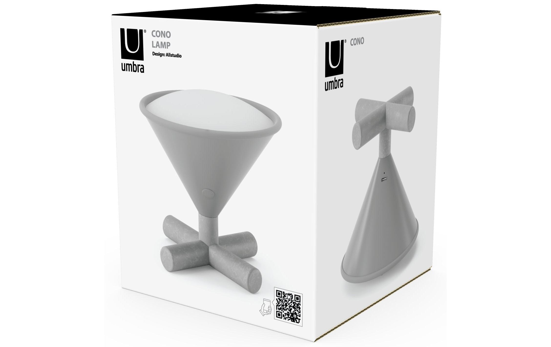 Tischleuchte Cono GrauLED Lampe