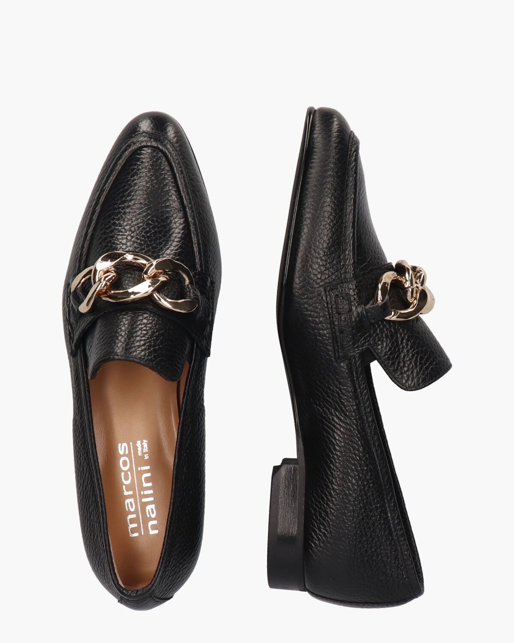 Nalini 21I095 Zwart/Goud Damesloafers