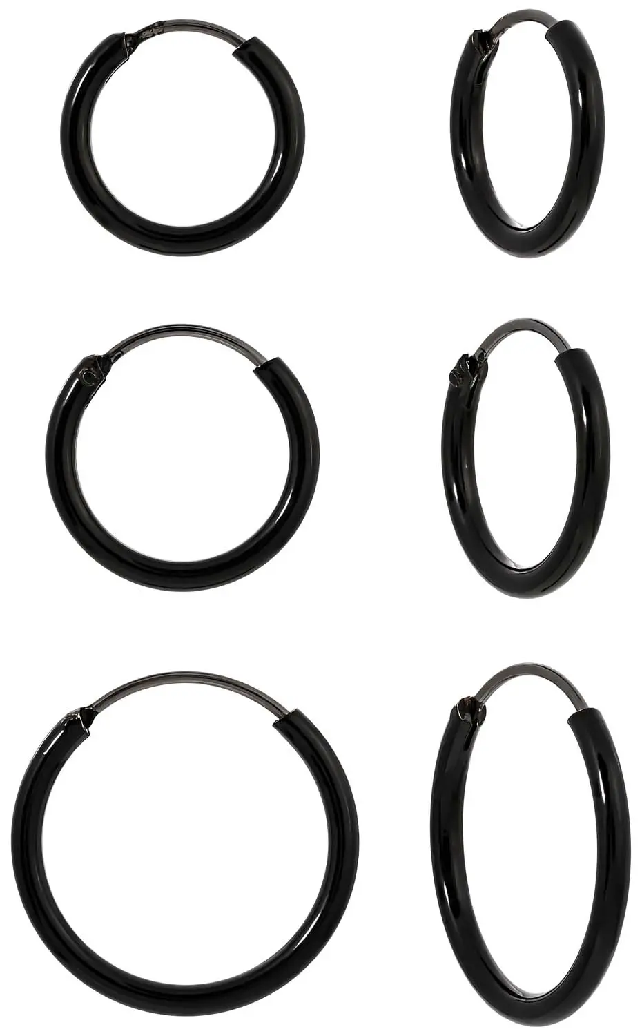 Creolen-Set - Mini Black