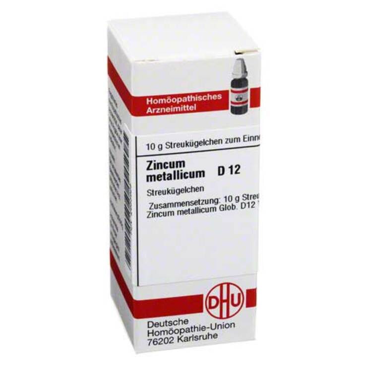 DHU Zincum metallicum D 12 Globuli, 10 g