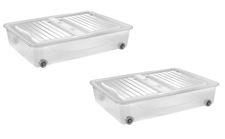 Lot de 2 boîtes de rangement Tontarelli Combi Box 56,4L