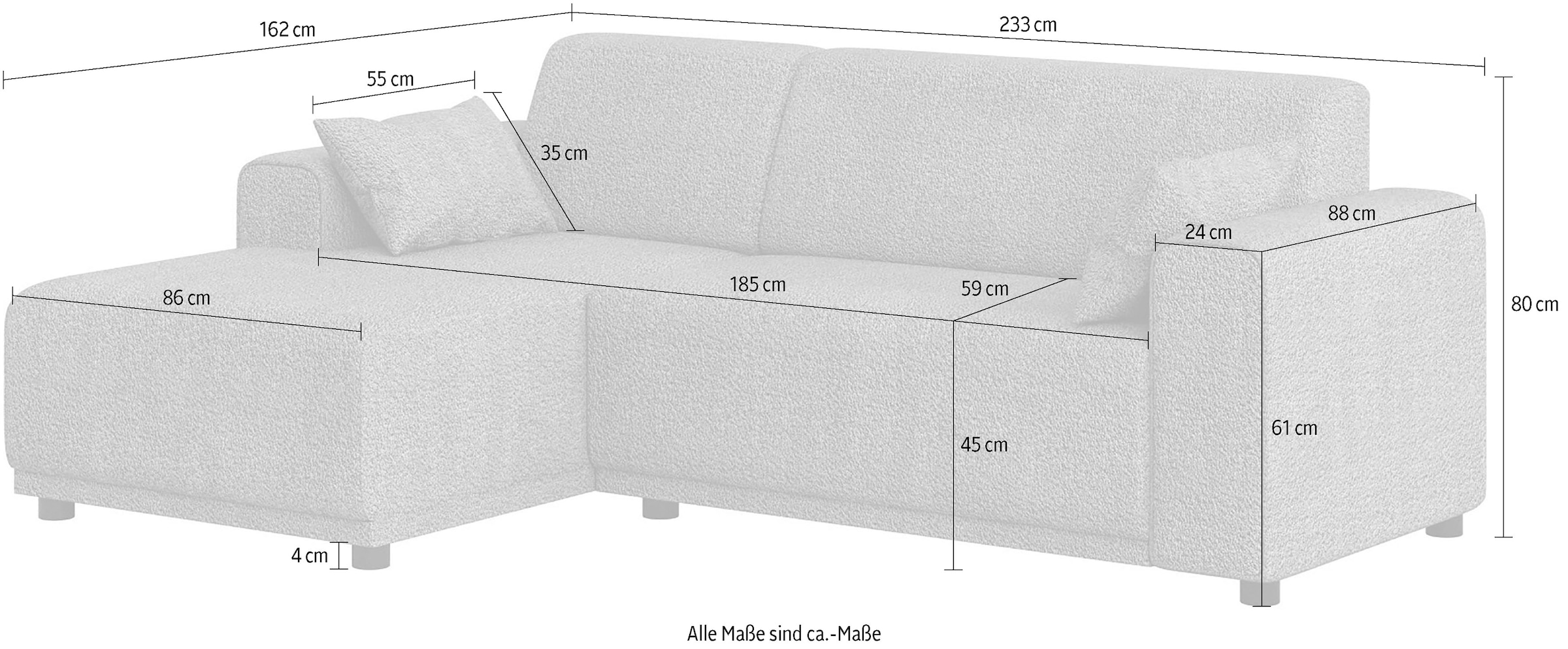 Home affaire Ecksofa »TAMMO« L-Form