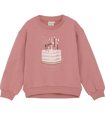 Minymo Sweatshirt - Dusty Rose m. Schichtkuchen