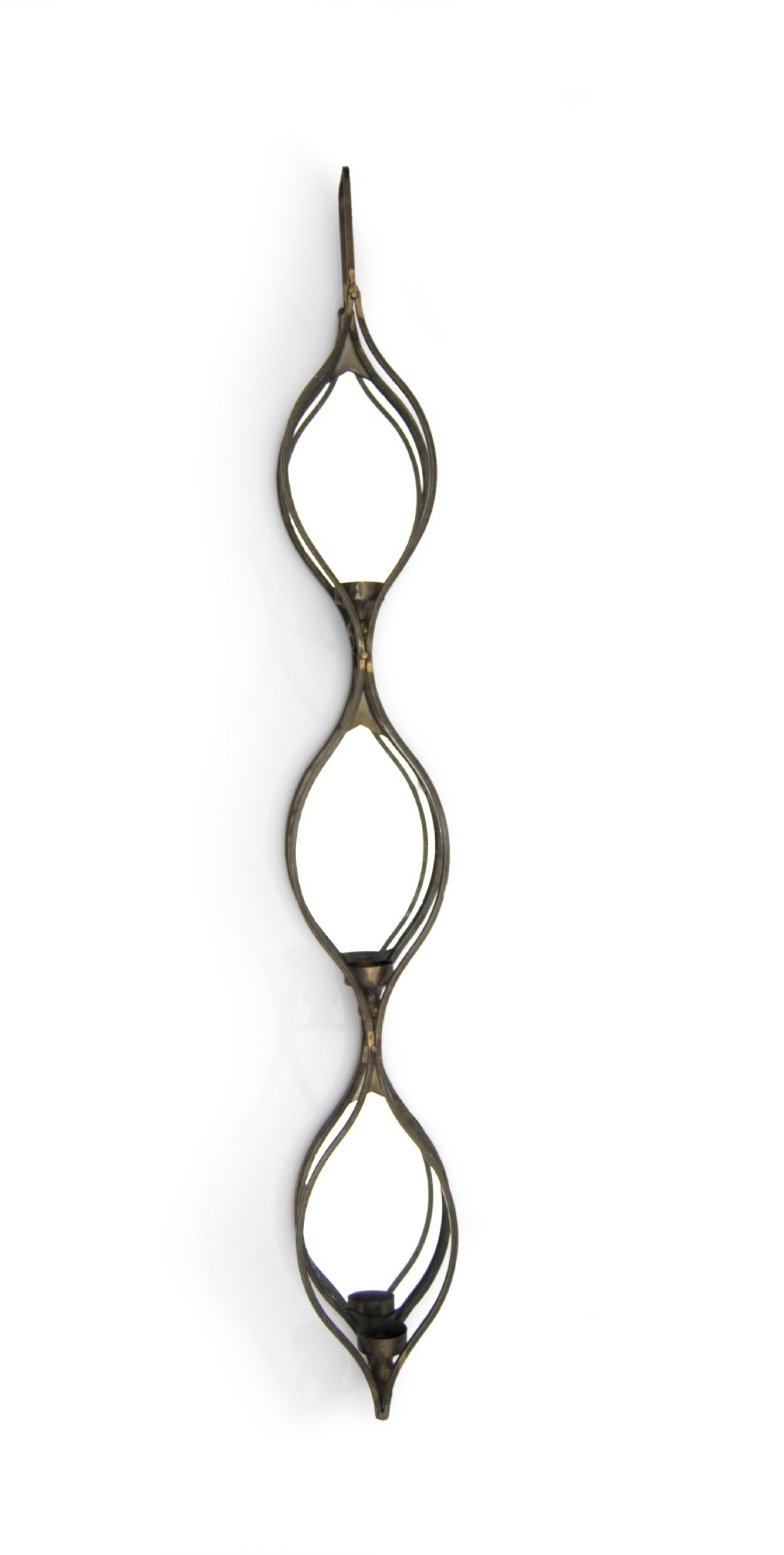 Kerzenhalter, grau, T 8 cm, B 15 cm, H 123 cm von fischer's lagerhaus