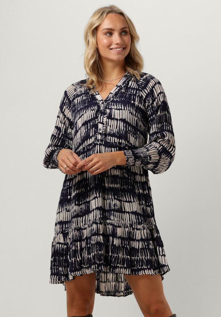 MOLIIN blauwe moliin mini jurk louise