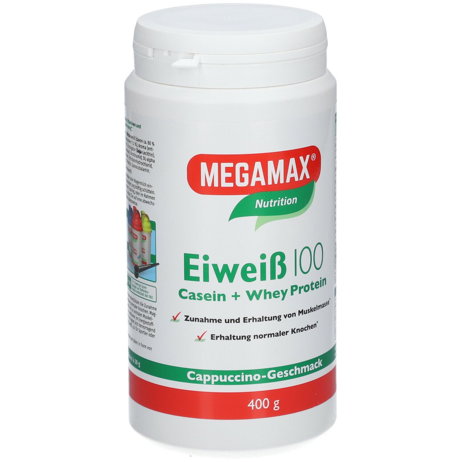 MEGAMAX® Nutrition Eiweiß 100 Cappuccino-Geschmack