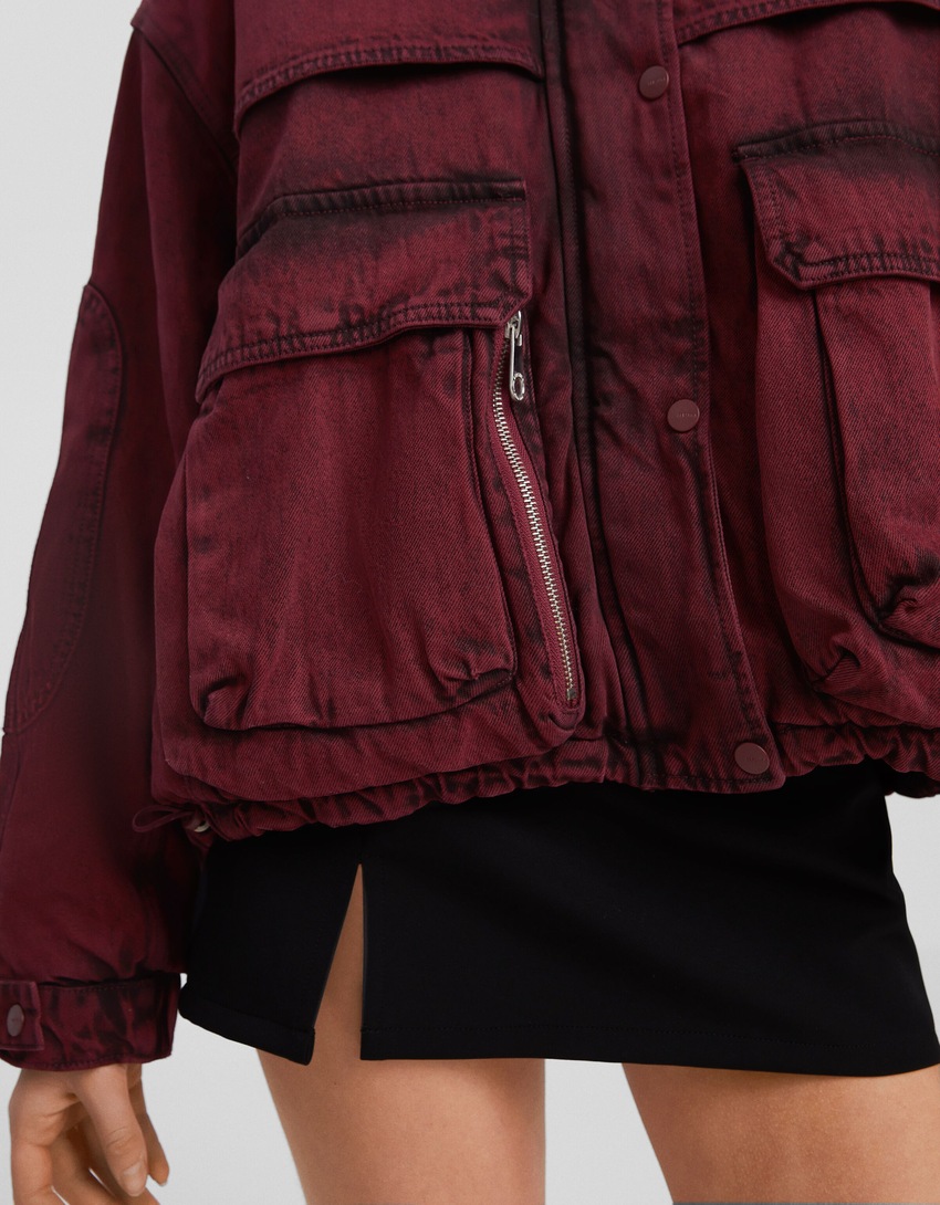 parka curta de ganga