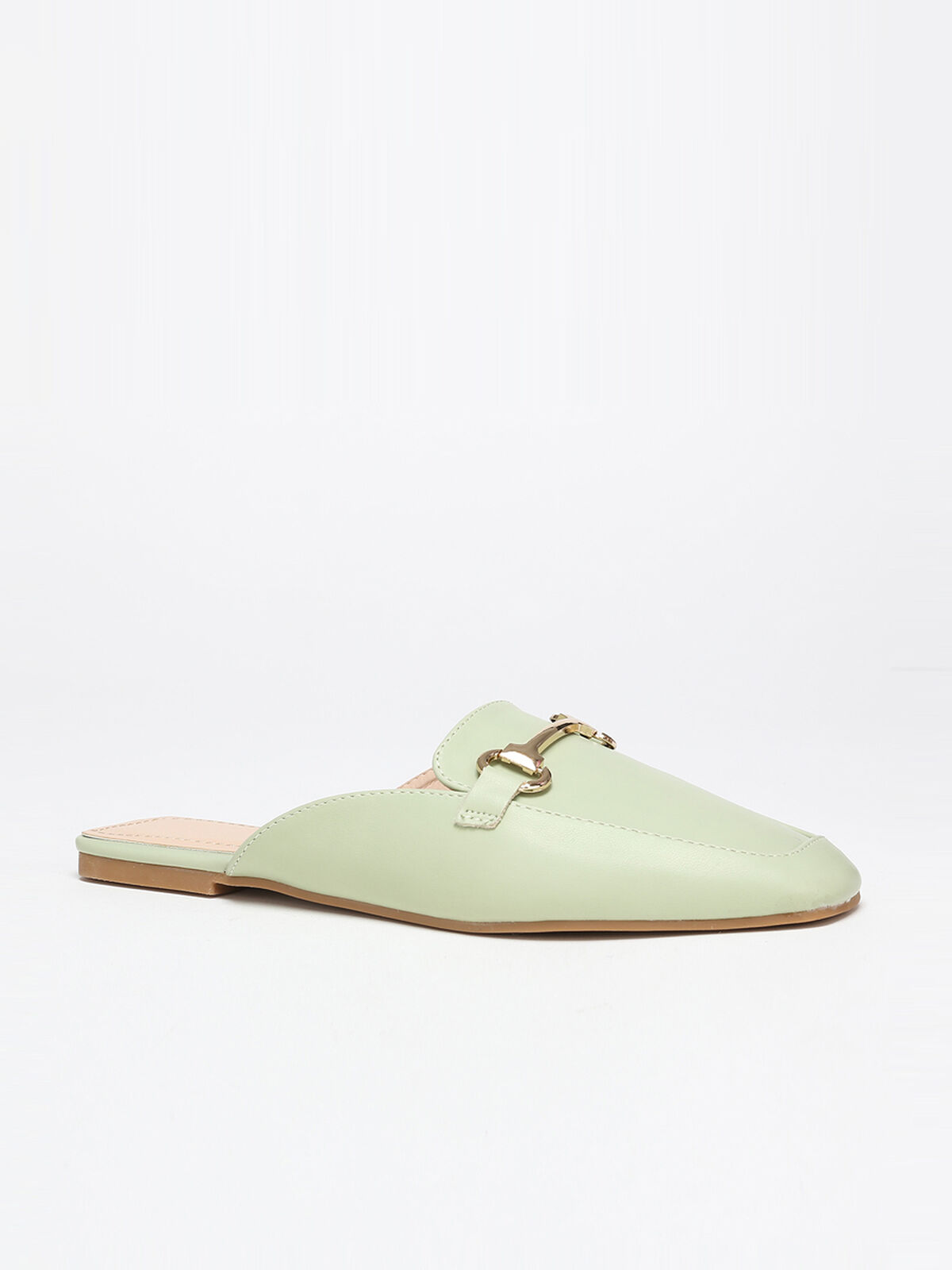 Mules mocassins- Vert