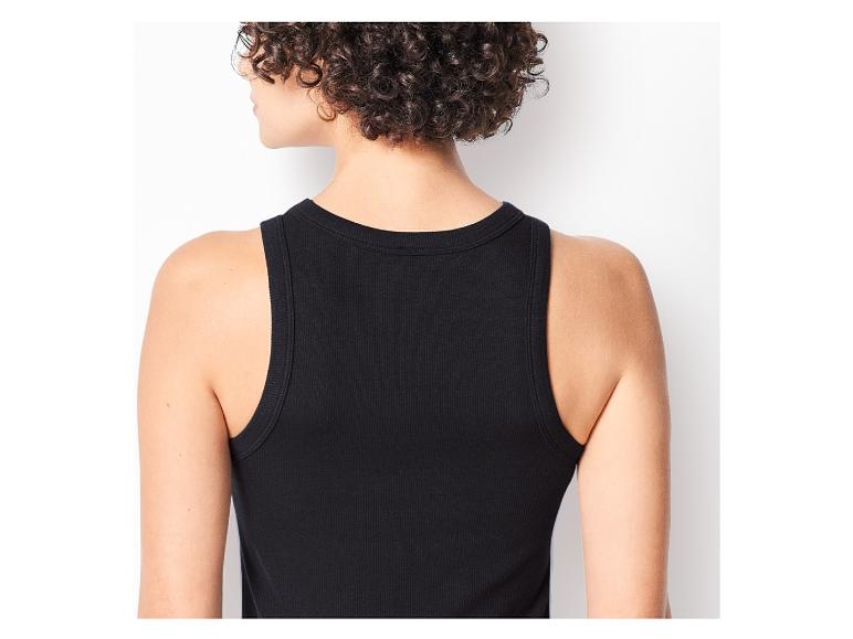 Dames geribde tanktop