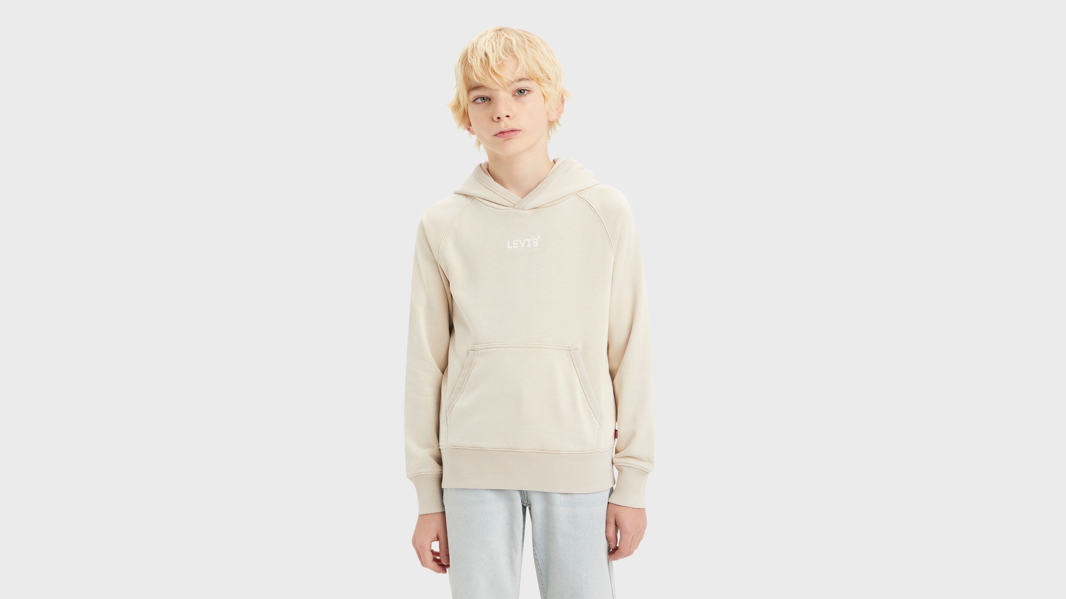 Ado sweat à capuche vieilli - Oxford Tan - Beige