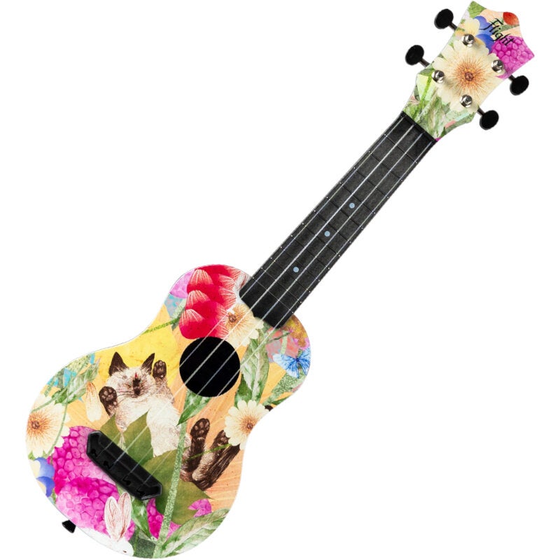 Flight Ultra Travel Series UTS-42 Summer Cat kunststof sopraan ukelele met hoes