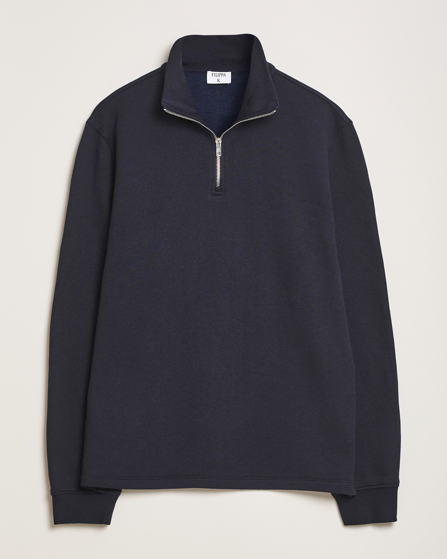 Filippa K Half Zip Sweatshirt Navy