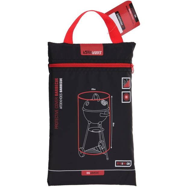Afdekhoes/beschermhoes ronde barbecue/bbq 70 x 80 cm - Afdekhoezen/beschermhoezen - Barbecuehoes - Barbecuebescherming