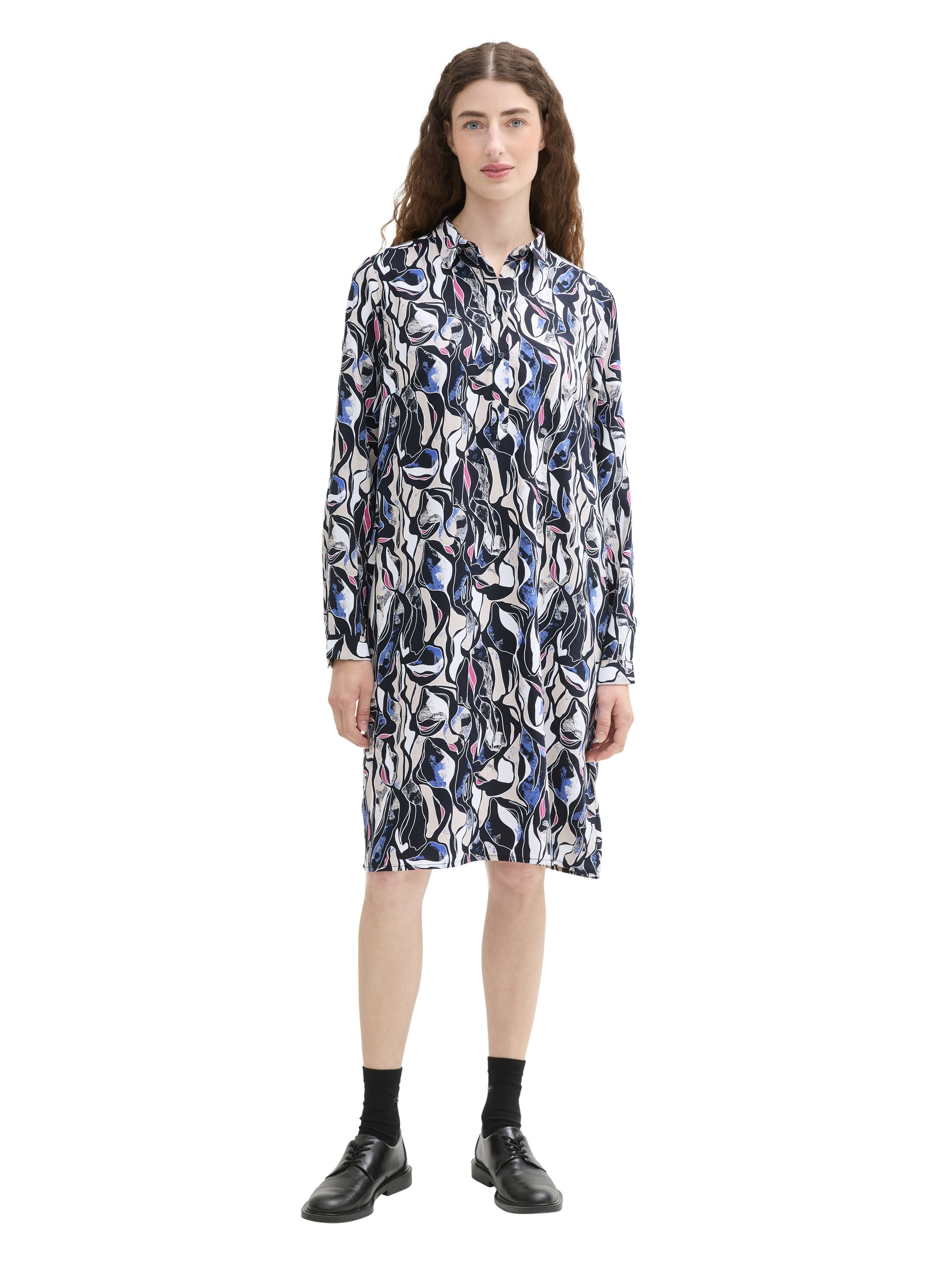 TOM TAILOR Blusenkleid mit Allover-Print