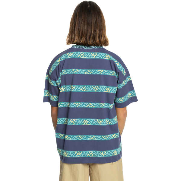 T-shirt QUIKSILVER TAKE US BACK JAQUARD TEE CROWN BLUE HERITAGE STRIPE 64