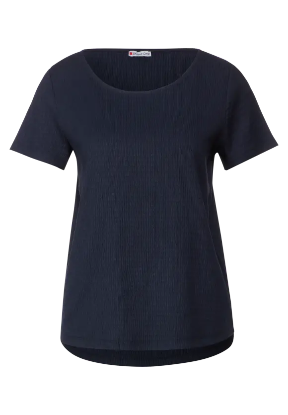 Struktur T-Shirt - deep blue