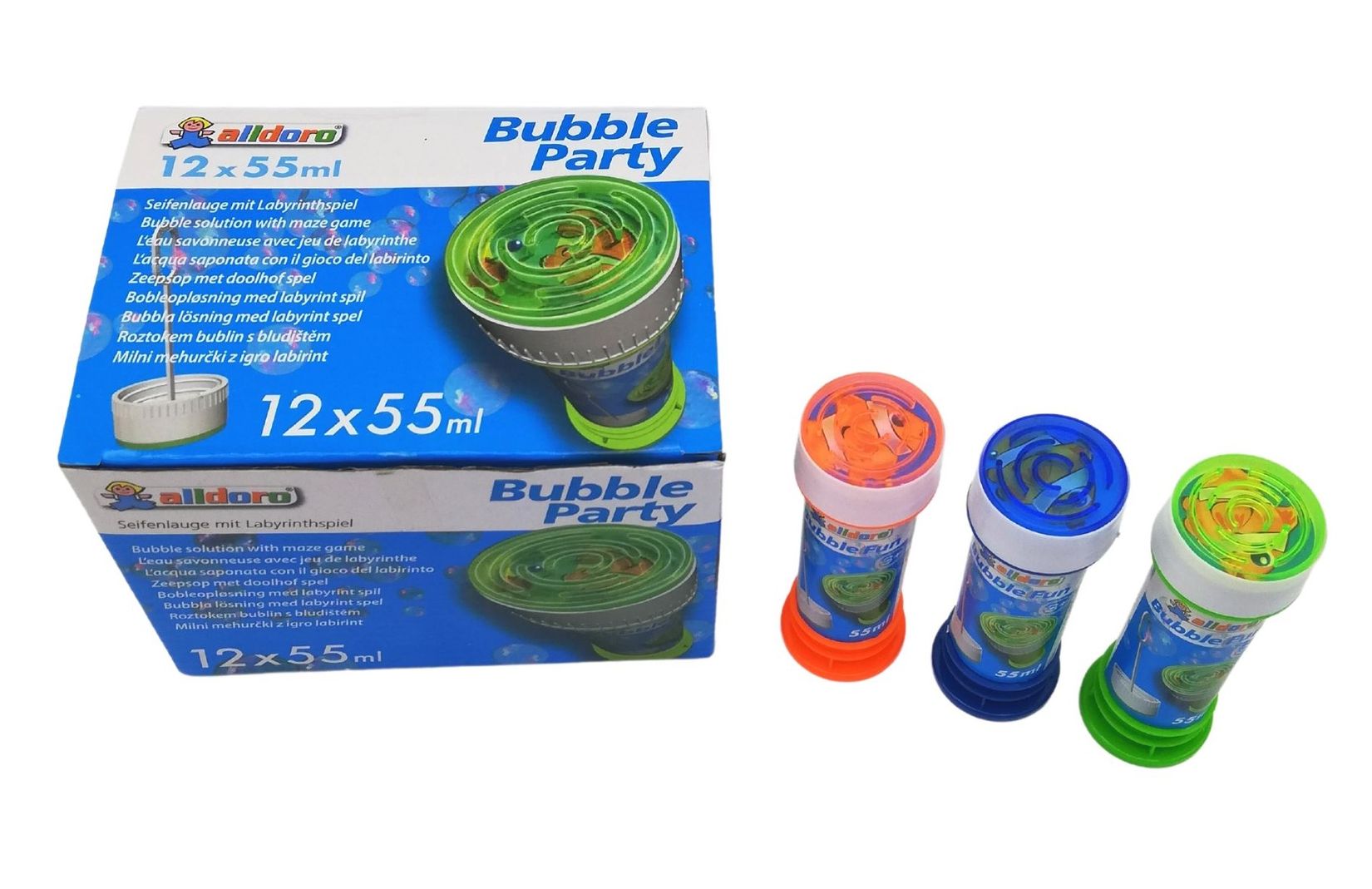 alldoro - Bubble Fun Seifenblasen, 12er Set