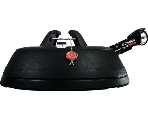 KRINNER Black Edition Ultra Grip L Kerstboomstandaard, max. boomhoogte 2,7 m, max. stamdiameter 12 cm, zwart
