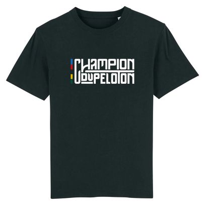 T-Shirt Çois 'Champion du Peloton' Noir