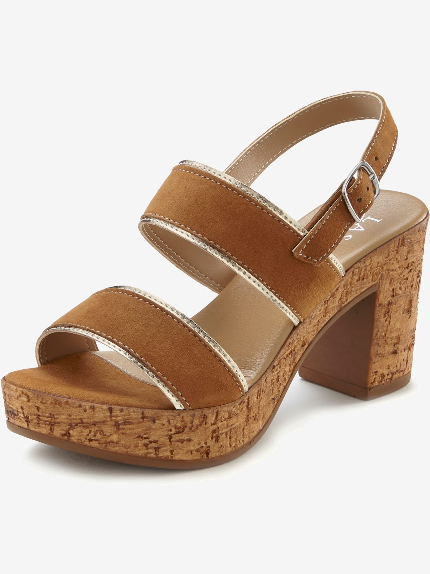 Sandales compensées cuir de qualité