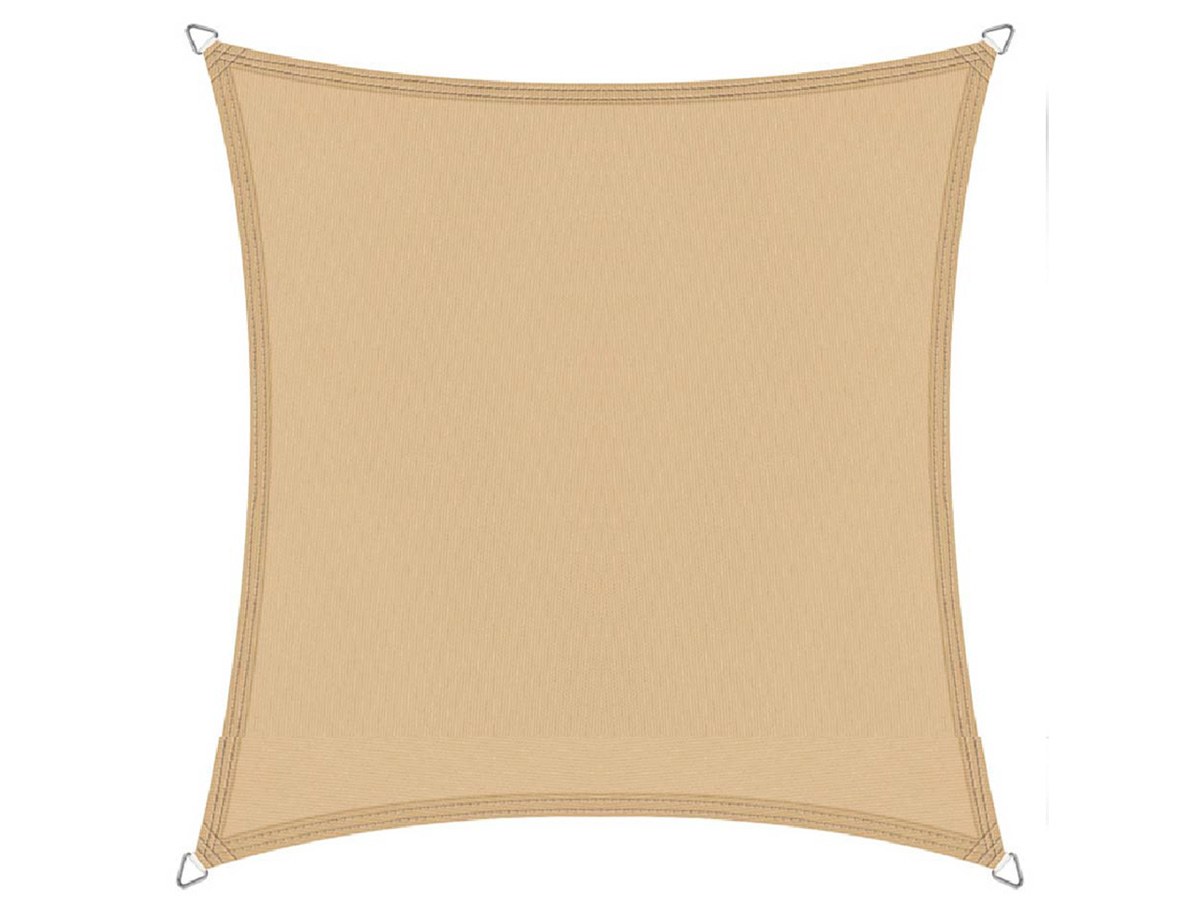 Buitenkado 2x2 zand beige waterdicht schaduwdoek vierkant