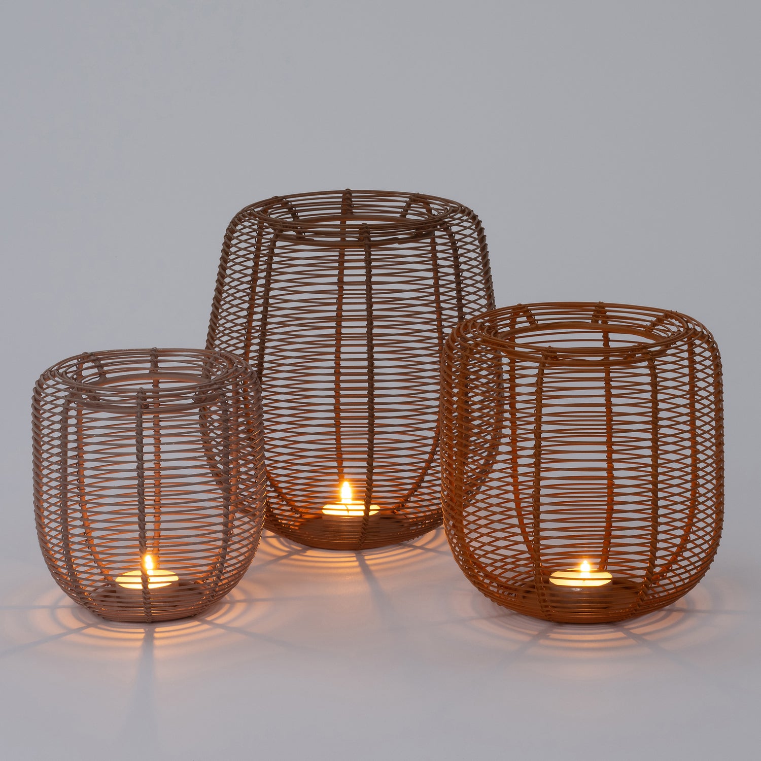 Intratuin windlicht Riv roze D 13,5 x 15 cm