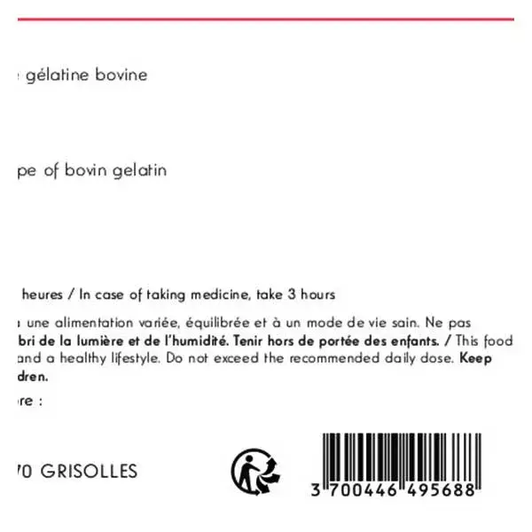 Carvão Ativado Belle & Bio, 120 cápsulas