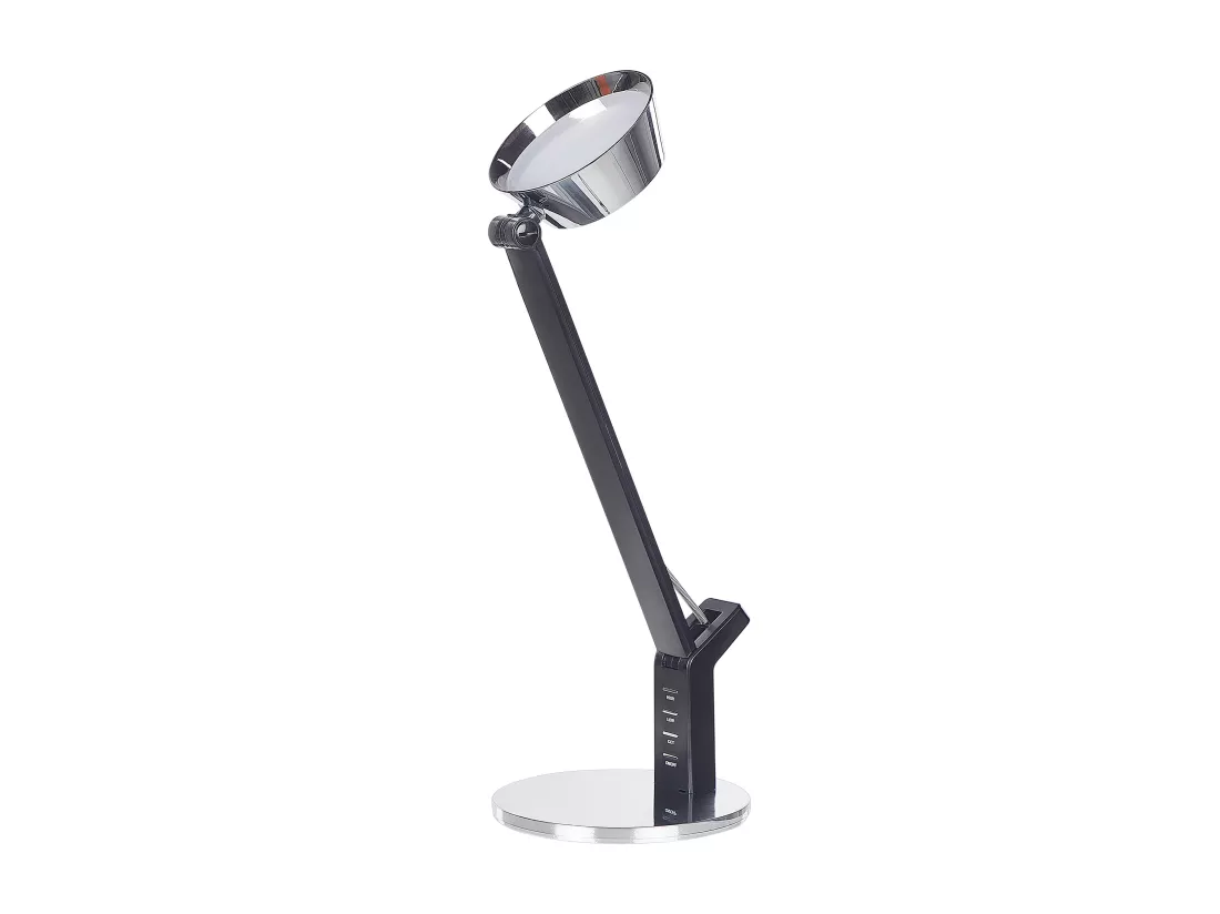 Lampe de bureau LED CHAMAELEON Avec variateur Métal Argenté