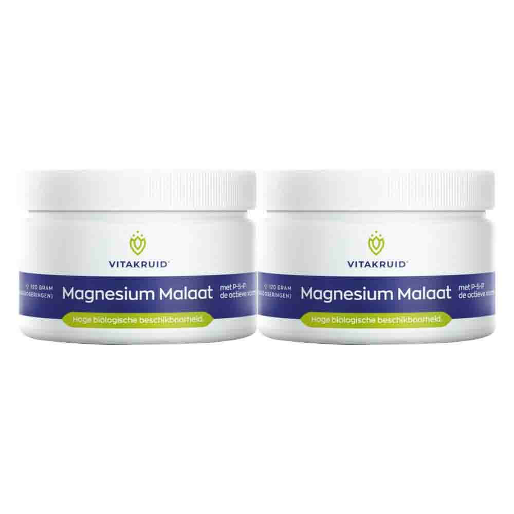 2x Vitakruid Magnesium Malaat 120 gr
