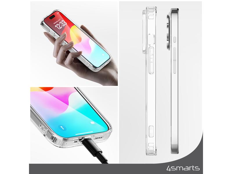 4smarts 360° Protection Set iPhone 15 Pro Max Set aus Displayschutzfolie und hochfester Schutzhülle für das iPhone 15 Pro Max