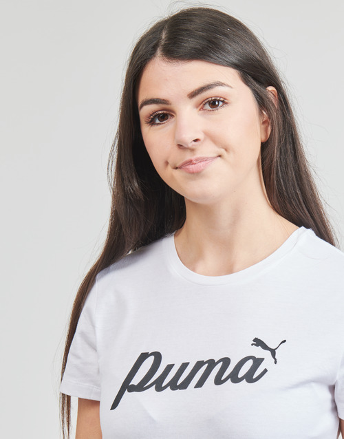 Puma - ESS+ BLOSSOM SCRIPT TEE - Blanc