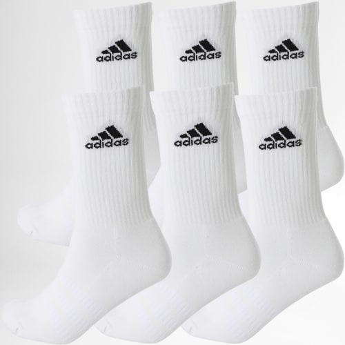 Lot De 6 Paires De Chaussettes Cush Crw DZ9353 Blanc
